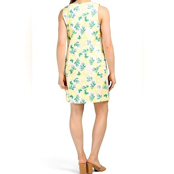 Cynthia Rowley Lemon Print Shift Dress Size 8 - Picture 2 of 11